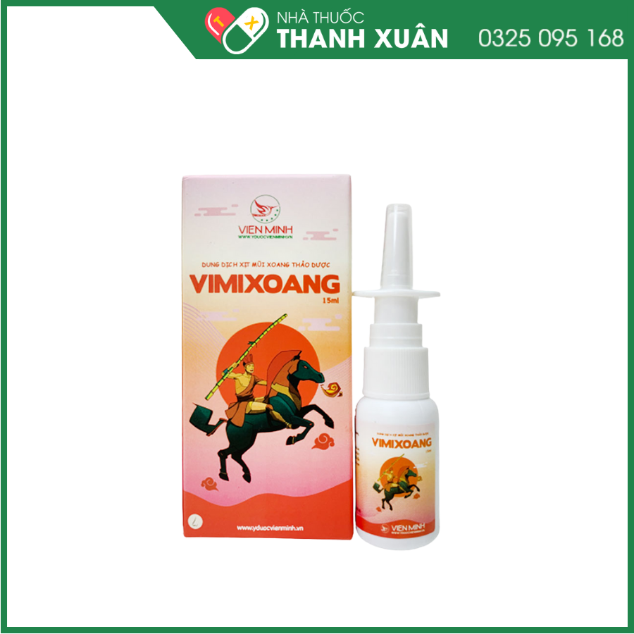 Xịt xoang Vimin Xoang - Giúp vệ sinh, làm sạch mũi, làm loãng dịch nhầy